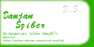damjan sziber business card
